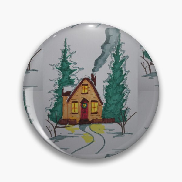 Item preview, Festive house in a snowy landscape designed and sold by Life's eye Art and photography.