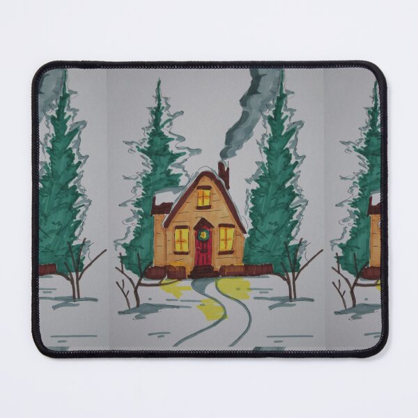 Item preview, Festive house in a snowy landscape designed and sold by Life's eye Art and photography.