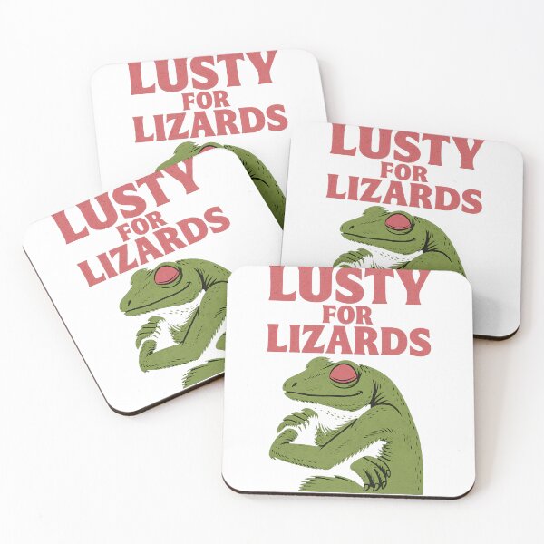 Item preview, Lusty For Lizards – Funny Reptile Meme designed and sold by TypoVibeStudio.