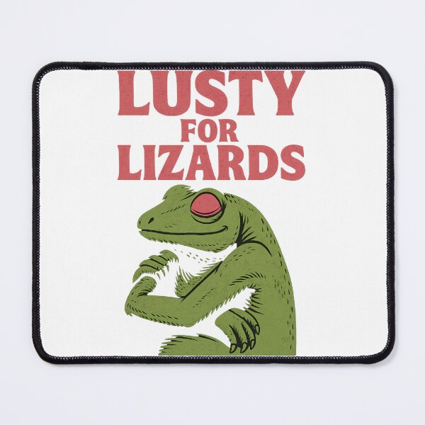 Item preview, Lusty For Lizards – Funny Reptile Meme designed and sold by TypoVibeStudio.
