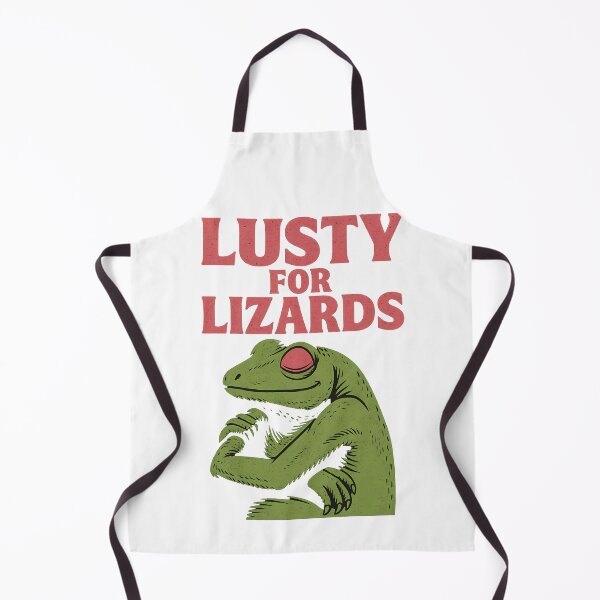 Item preview, Lusty For Lizards – Funny Reptile Meme designed and sold by TypoVibeStudio.