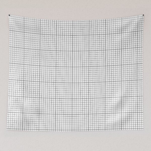 Item preview, Black Line Grid Abstract Pattern designed and sold by THP Creative.