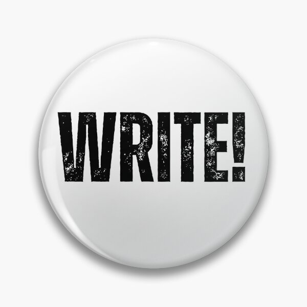 Item preview, WRITE! | Bold Minimalist Author Graphic for Writers, Poets, Teachers & Creatives designed and sold by Wooden Pants Creations.