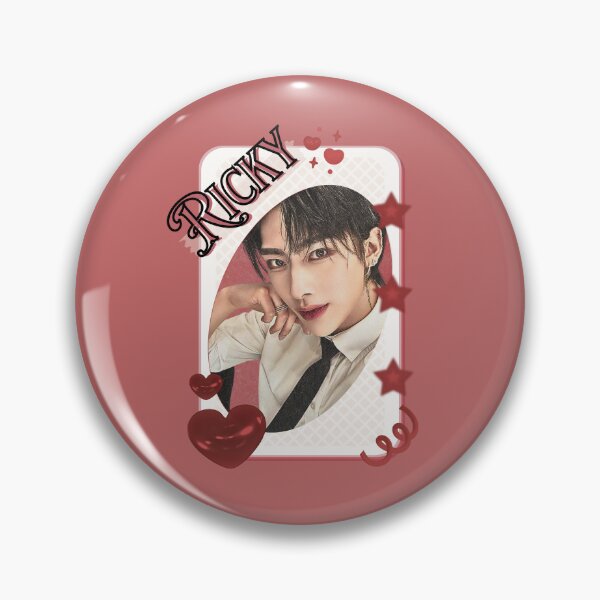 Item preview, Zerobaseone Ricky Korean Solo Artist Card Red Aesthetic Collage Design designed and sold by AJUNICE STUDIO.