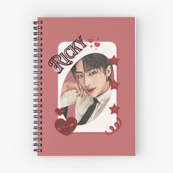 Item preview, Zerobaseone Ricky Korean Solo Artist Card Red Aesthetic Collage Design designed and sold by AJUNICE STUDIO.