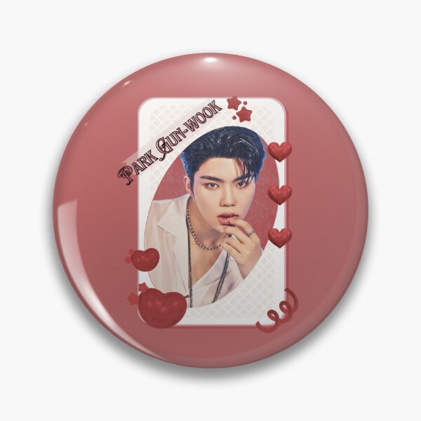 Item preview, Zerobaseone Park Gun Wook Korean Solo Artist Card Red Aesthetic Collage Design designed and sold by AJUNICE STUDIO.