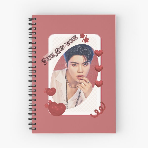 Item preview, Zerobaseone Park Gun Wook Korean Solo Artist Card Red Aesthetic Collage Design designed and sold by AJUNICE STUDIO.