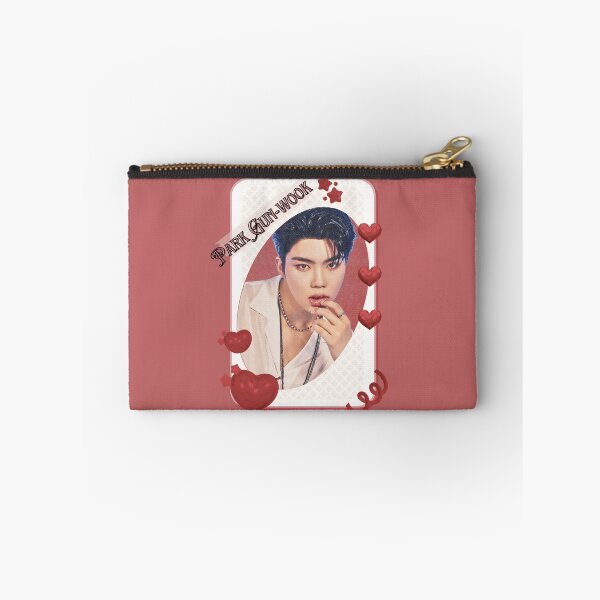 Item preview, Zerobaseone Park Gun Wook Korean Solo Artist Card Red Aesthetic Collage Design designed and sold by AJUNICE STUDIO.