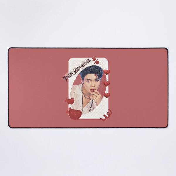Item preview, Zerobaseone Park Gun Wook Korean Solo Artist Card Red Aesthetic Collage Design designed and sold by AJUNICE STUDIO.