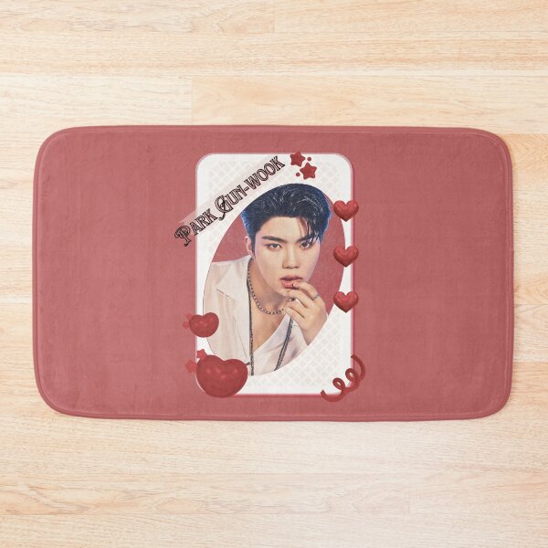 Item preview, Zerobaseone Park Gun Wook Korean Solo Artist Card Red Aesthetic Collage Design designed and sold by AJUNICE STUDIO.