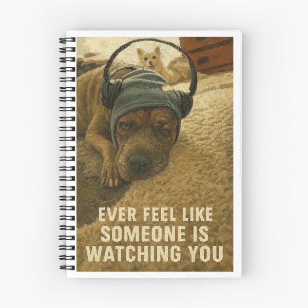 Item preview, Ever Feel Like Someone Is Watching You? - Funny Dog Cartoon Illustration designed and sold by Sooconnor12.