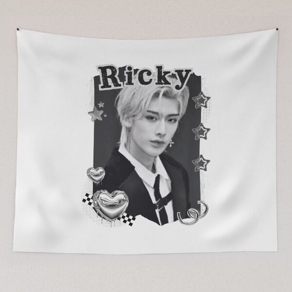 Item preview, Zerobaseone Ricky Kpop Solo Artist Black and White Collage Digital Art Portrait designed and sold by AJUNICE STUDIO.