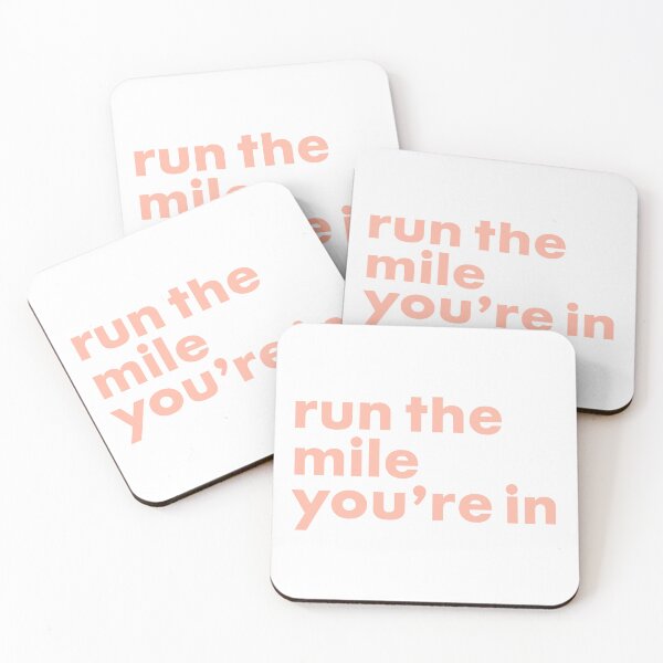 Item preview, Run the Mile You're In (Pink) designed and sold by mohepdesigns.