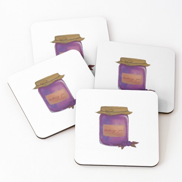 Item preview, blueberry jam jar cottage core designed and sold by katieladybug3.