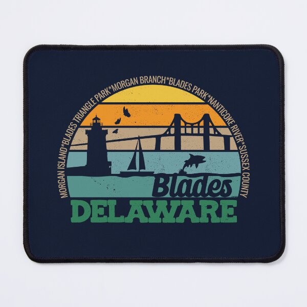 Item preview, Blades Delaware Retro Sunset Local Pride Logo  designed and sold by CRHPOD20.