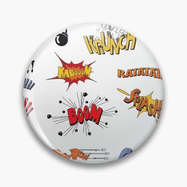 Item preview, Comic Book Sound Effects| Retro Pop Art Onomatopoeia designed and sold by ArtelPrints.