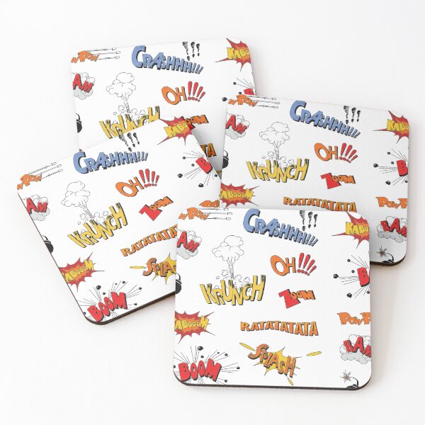 Item preview, Comic Book Sound Effects| Retro Pop Art Onomatopoeia designed and sold by ArtelPrints.