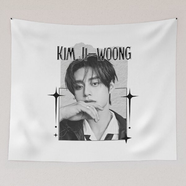 Item preview, Zerobaseone Kim Ji Woong Kpop Boy Group Scrapbook Collage Cozy Y2K Vintage Design designed and sold by HELL0WBELLO.