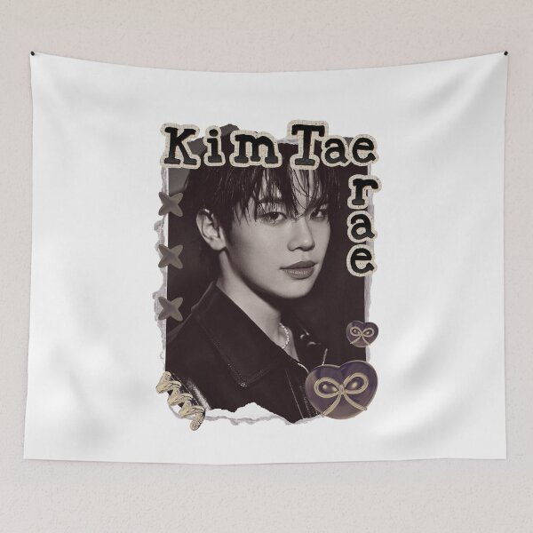 Item preview, Zerobaseone Kim Tae Rae Kpop Boy Group Scrapbook Collage Cozy Y2K Vintage Design designed and sold by HELL0WBELLO.