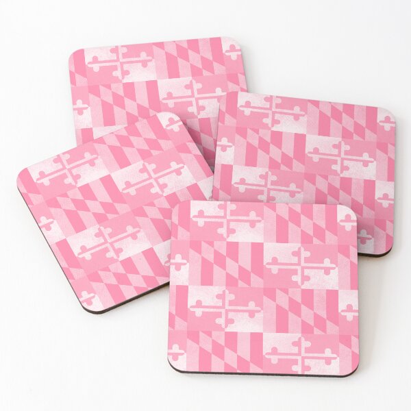 Item preview, Pink Maryland Flag, Horizontal designed and sold by merlinmerchshop.