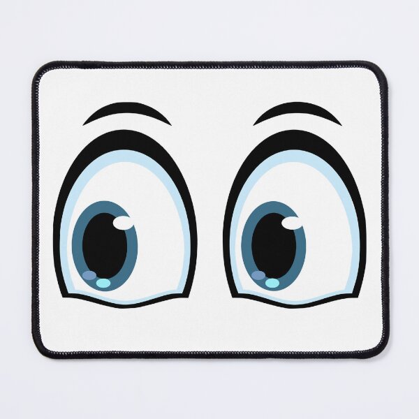 Item preview, Astonished cartoon funny eyes with panic expression designed and sold by ArtelPrints.