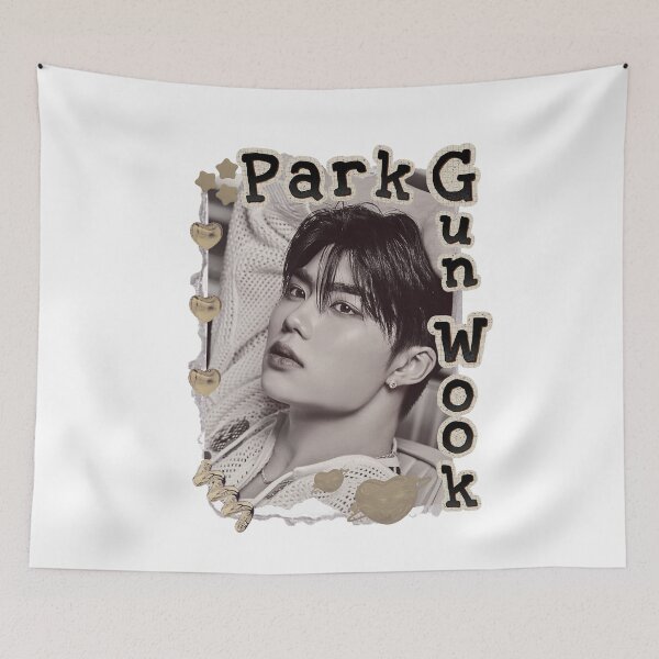 Item preview, Zerobaseone Park Gun Wook Kpop Boy Group Scrapbook Collage Cozy Y2K Vintage Design designed and sold by HELL0WBELLO.