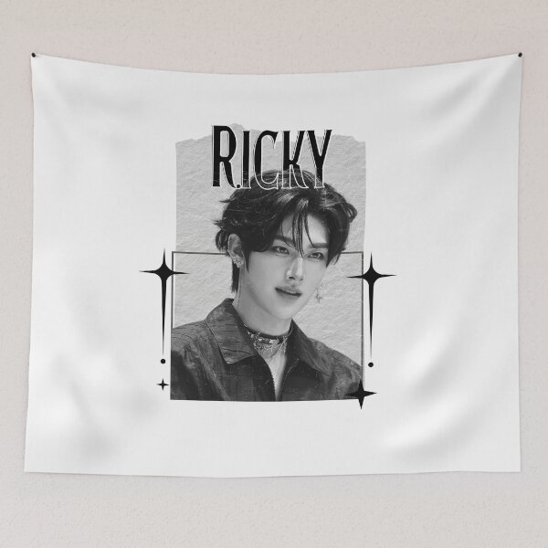 Item preview, Zerobaseone Ricky Kpop Boy Group Scrapbook Collage Cozy Y2K Vintage Design designed and sold by HELL0WBELLO.