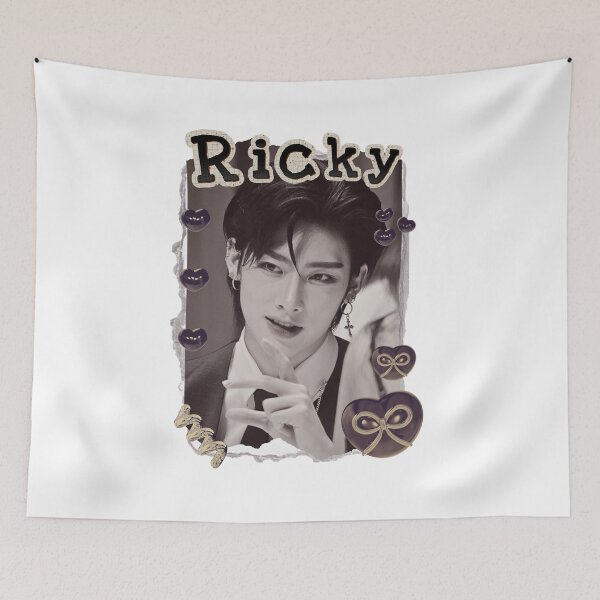 Item preview, Zerobaseone Ricky Kpop Boy Group Scrapbook Collage Cozy Y2K Vintage Design designed and sold by HELL0WBELLO.
