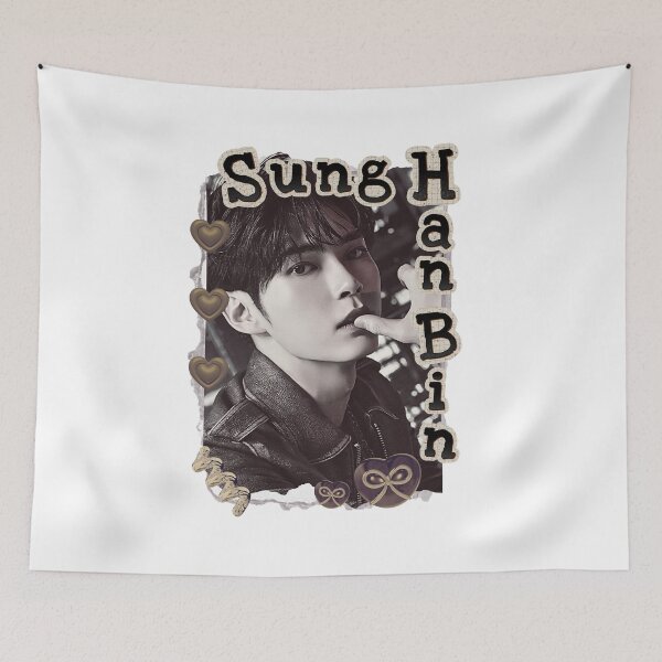 Item preview, Zerobaseone Sung Han Bin Kpop Boy Group Scrapbook Collage Cozy Y2K Vintage Design designed and sold by HELL0WBELLO.