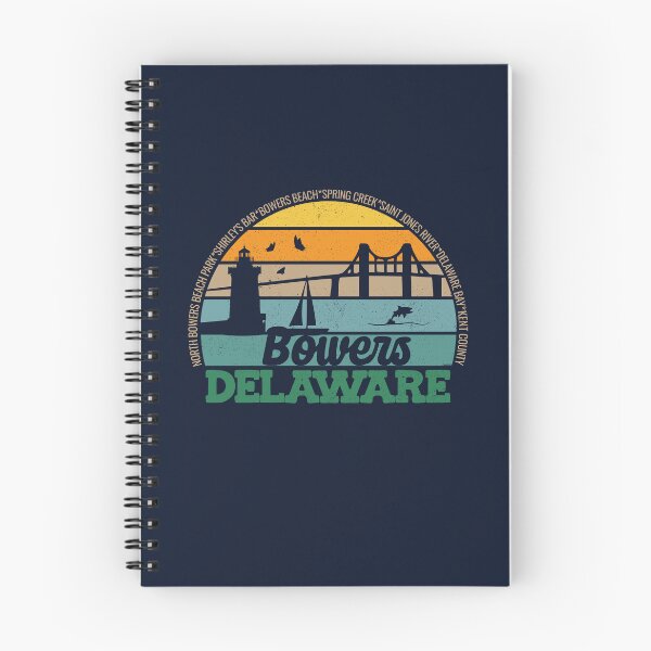 Item preview, Bowers Delaware Retro Sunset Local Pride Logo  designed and sold by CRHPOD20.