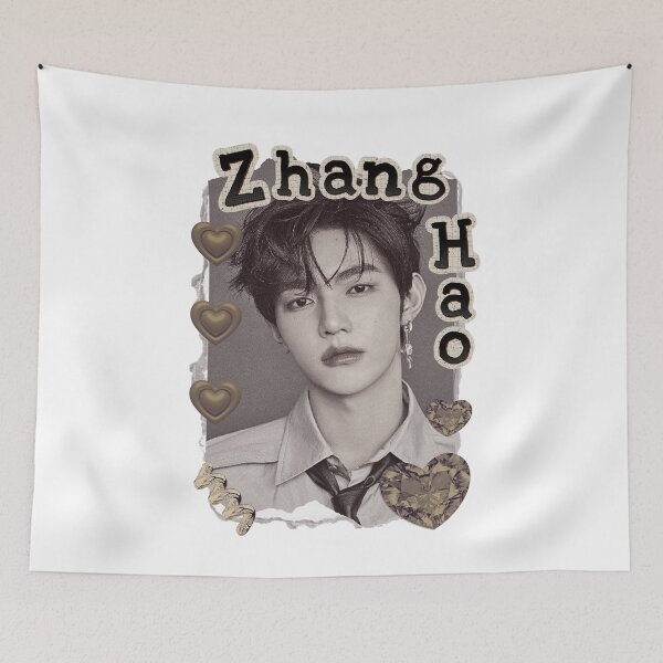 Item preview, Zerobaseone Zhang Hao Kpop Boy Group Scrapbook Collage Cozy Y2K Vintage Design designed and sold by HELL0WBELLO.