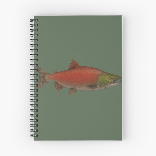 Item preview, Spawning Sockeye Salmon Illustration designed and sold by NoRestDesigns.