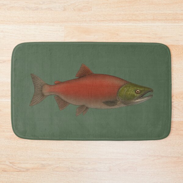 Item preview, Spawning Sockeye Salmon Illustration designed and sold by NoRestDesigns.