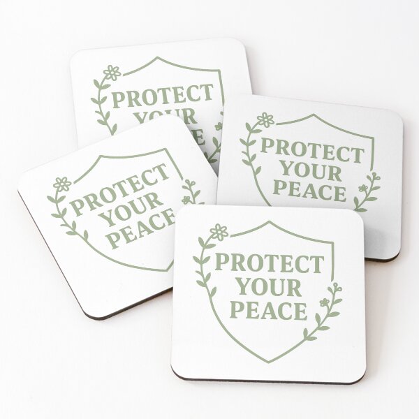 Item preview, Protect Your Peace – Empath Healing Minimalist Quote designed and sold by Quiet Power Co..