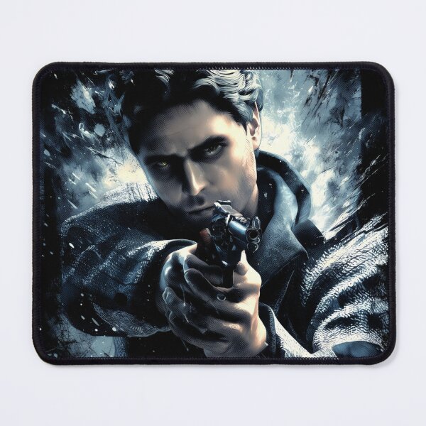 Item preview, Alan Wake - Shadowed Storyteller Graphic Tee Design designed and sold by Senpaiwaves.