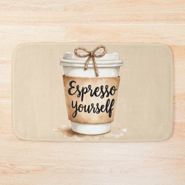 Item preview,  Espresso Yourself Coffee Cup Art designed and sold by rustyroofco.