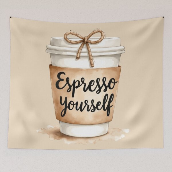 Aperçu de l'œuvre Tasse à café Espresso Yourself créée et vendue par rustyroofco.