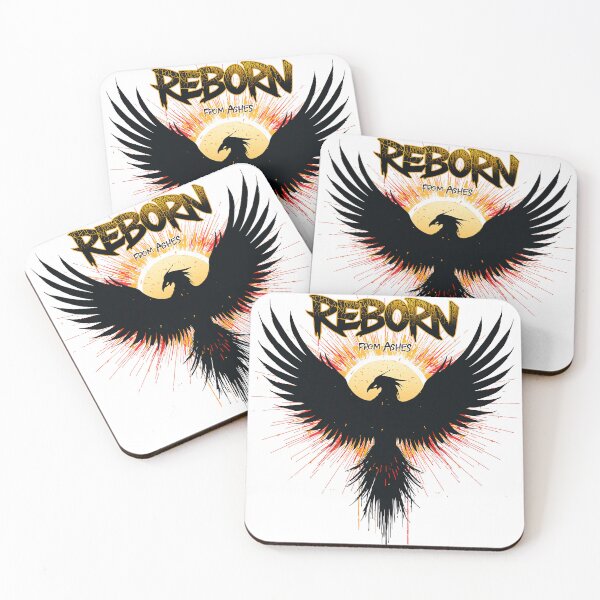 Item preview, Phoenix Rising From Ashes - Mythical Bird Rebirth Fantasy Art - Reborn Fire Wings designed and sold by CreativeVisionsHub.