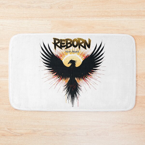 Item preview, Phoenix Rising From Ashes - Mythical Bird Rebirth Fantasy Art - Reborn Fire Wings designed and sold by CreativeVisionsHub.
