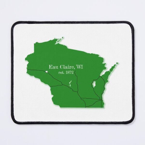 Item preview, Eau Claire, WI [Green] designed and sold by PhilbonianDezin.