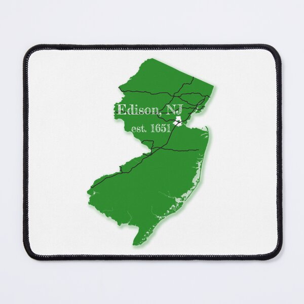 Item preview, Edison, NJ [Green] designed and sold by PhilbonianDezin.