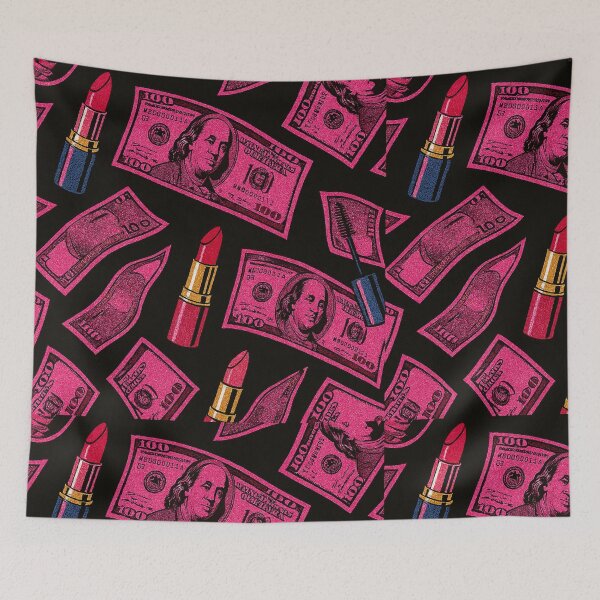 Item preview, Fuchsia Money Rain - Pattern of Abundance designed and sold by mentesenjuego.