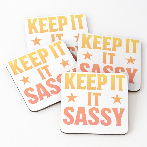 Item preview, KEEP IT SASSY | Bold Retro Typography Graphic designed and sold by TypoVibeStudio.