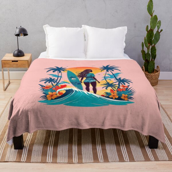 Artikelvorschau, Surfer-Sonnenuntergang-Mädchen entworfen und verkauft von VibrArtco.