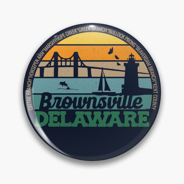 Item preview, Brownsville Delaware Retro Sunset Local Pride Logo  designed and sold by CRHPOD20.