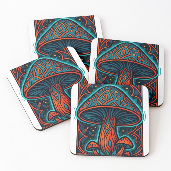Item preview, Mystical Mushroom Art Nouveau Tee designed and sold by SketchyHub.
