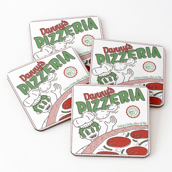 Item preview, Danny's Pizzeria Pizza Box Top (Simplified Version) designed and sold by Artwork by Daniel Adams.