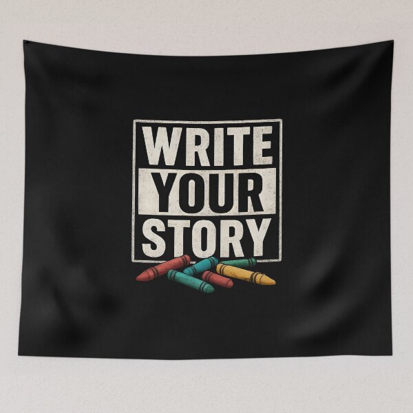 Item preview, Write Your Story Cute Running Pencil designed and sold by Dazzle-Sizzle.