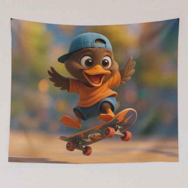 Item preview, Skater Diving Duck designed and sold by Sillytoe.