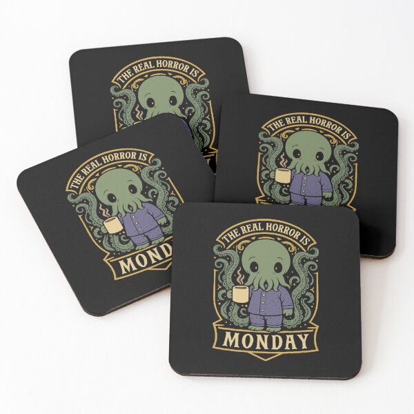 Item preview, The Real Horror is Monday Funny Lovecraftian Horror designed and sold by pixeptional.
